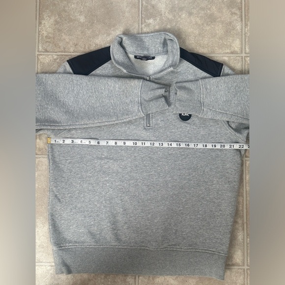Michael Kors Men's Long Sleeve Mock Neck Quarter Zip Sweatshirt Size M - Picture 7 of 12